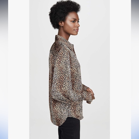 Equipment Animal Print Didina Long Sleeve Shirt Size S - Picture 3 of 14